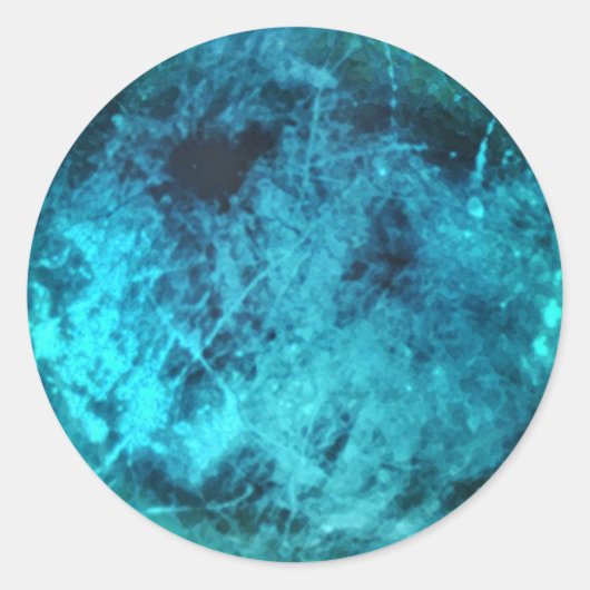 Europa's zoute Radioactive Surface Illustratie Ronde Sticker (Voorkant)