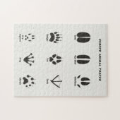 Europe Animal Tracks Puzzle Legpuzzel (Horizontaal)