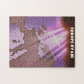 Europe By Air -model reisposter. Legpuzzel (Horizontaal)