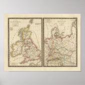 Europe Central England Duitsland Poster (Voorkant)