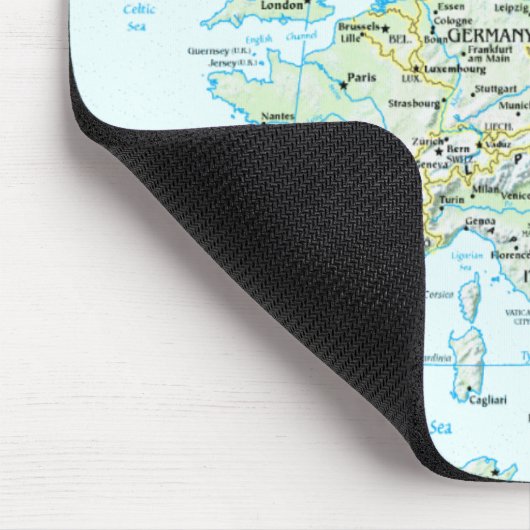 Europe Map Mousepad Muismat (Hoek)