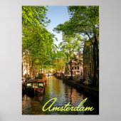 Europe Netherlands Amsterdam Canal Poster (Voorkant)