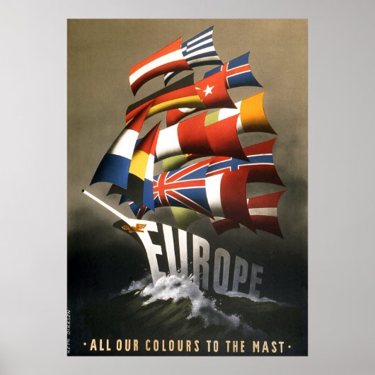 Europe Plan Marshall Poster (Voorkant)