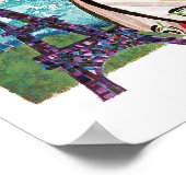  Europe Travel Paris Venice, Rome, Griekenland Poster (Hoek)