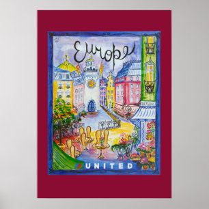 Europe Travel Poster