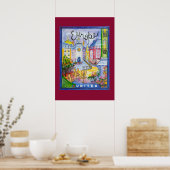 Europe Travel Poster (Keuken)