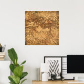 Europe Vintage Map Poster (Thuiskantoor)