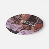 Europeaan eet als een Italiaans café Foto Papieren Bordje (Gekanteld)