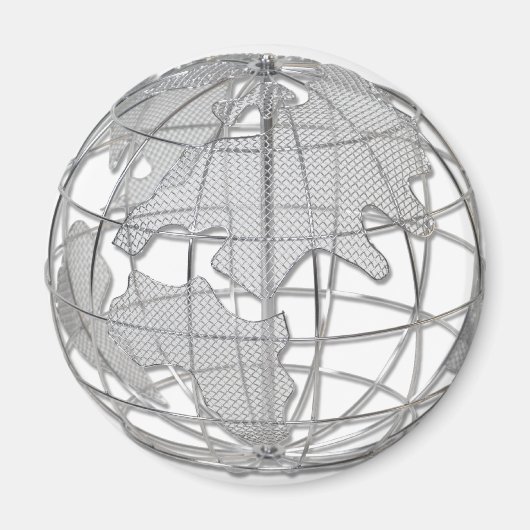 EuropeAfricaGlobe Magneet (Voorkant)