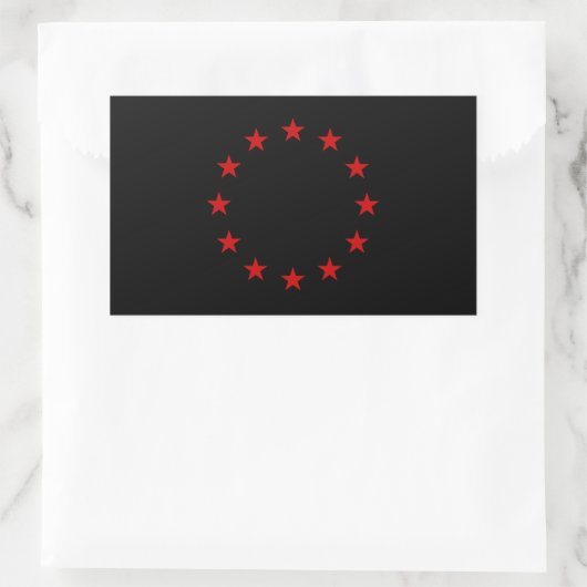 European Anarchist Flag Rechthoekige Sticker (Tas)