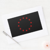 European Anarchist Flag Rechthoekige Sticker (Envelop)