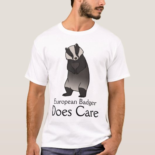 European Badger Do Care T-shirt (Voorkant)
