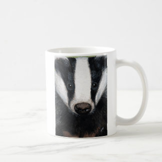 European Badger Portrait Painting Koffiemok