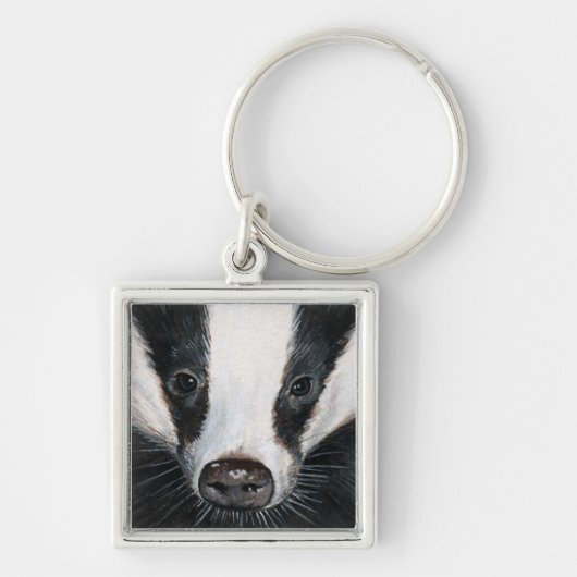European Badger Sleutelhanger (Voorkant)