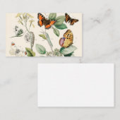 European Butterflies Moths William Forsell Kirby Visitekaartje (Voorkant / Achterkant)