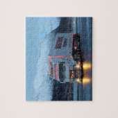 European Cab Over Big Rig 18 Wheeler Mountain Run Legpuzzel (Verticaal)