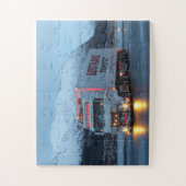 European Cab Over Big Rig 18 Wheeler Mountain Run Legpuzzel (Verticaal)