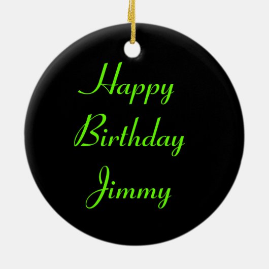 European Common Toad Custom Birthday Keramisch Ornament (Achterkant)