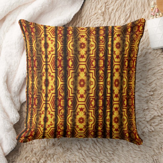 European court Baroque Geometric Floral Scoll Kussen (Deken)