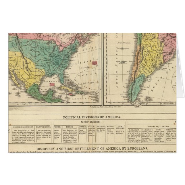 European Discovery of America Atlas Map (Voorkant Horizontaal)