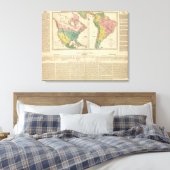 European Discovery of America Atlas Map Canvas Afdruk (Insitu (Slaapkamer))