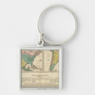 European Discovery of America Atlas Map Sleutelhanger
