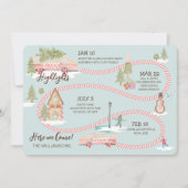 European End Highlight Gingerbrood Town Road Map Feestdagenkaart (Voorkant)