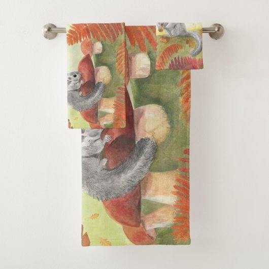 European Fat Dormouse (Glis glis) in Natuur Bad Handdoek (Insitu)