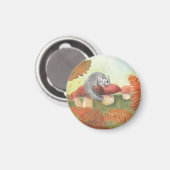 European Fat Dormouse (Glis glis) in Natuur Magneet (Voorkant / Achterkant)