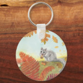 European Fat Dormouse (Glis glis) in Natuur Sleutelhanger (Voorkant)