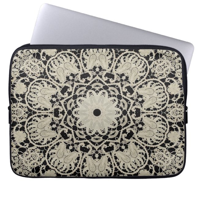 European Filigree Lace Electronics Bag Laptop Sleeve (Voorkant)