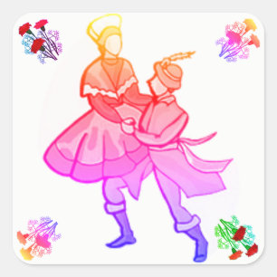 European Folk Dancing stickers