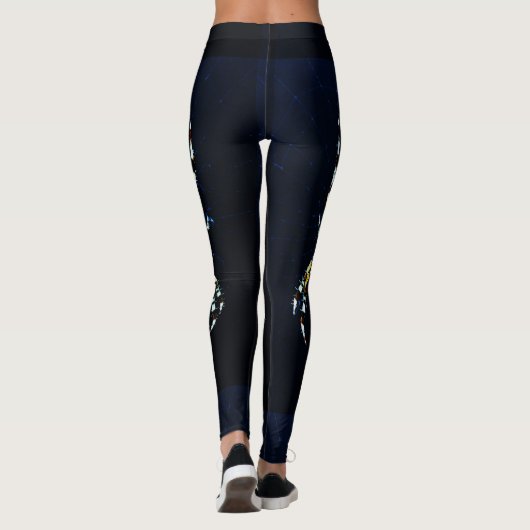 European Garden Spider lecnum Leggings (Achterkant)