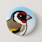 European Goldfinch Ronde Button 5,7 Cm (Voorkant)