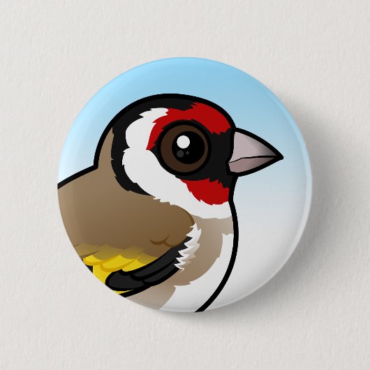 European Goldfinch Ronde Button 5,7 Cm (Voorkant)