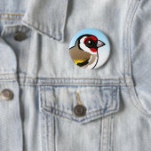 European Goldfinch Ronde Button 5,7 Cm (In situ)