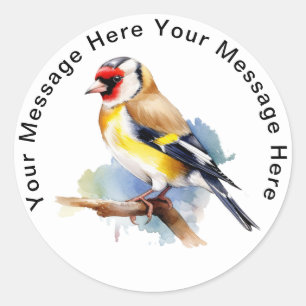 European Goldfinch Ronde Sticker