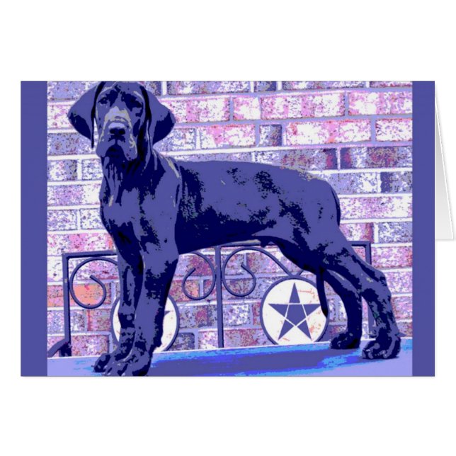 European Great Dane Pup-kaart (Voorkant Horizontaal)