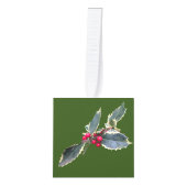 European Holly Cube Ornament (Voorkant)