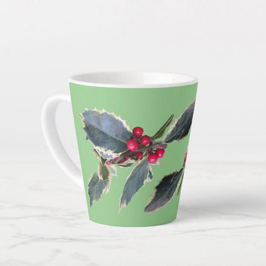 European Holly Cust. Green Latte Mok (Linkerhoek)