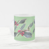 European Holly Cust. Mok groen glas (Voorkant links)