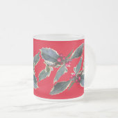 European Holly Cust. Rode Mok met gevroren glas (Voorkant rechts)