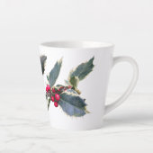 European Holly Cust. Witte latte Mok (Rechts)