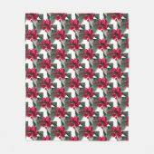 European Holly Pattern kerst Blanket Fleece Deken (Voorkant)