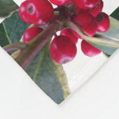 European Holly Pattern kerst Blanket Fleece Deken (Hoek)