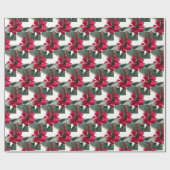 European Holly Pattern kerstakelpapier Cadeaupapier (Vlak)