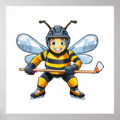 European honey bee (Apis mellifera) Poster (Voorkant)