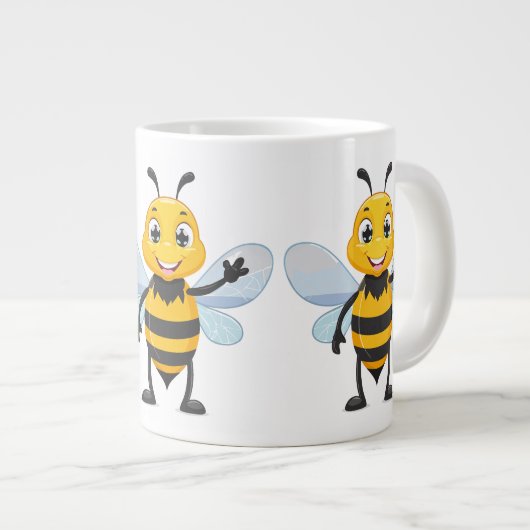 European honey bee grote koffiekop (Voorkant rechts)