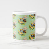 European honey bee grote koffiekop (Rechts)