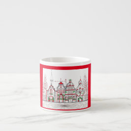 European Kerstwinkels Espresso Cup Kop